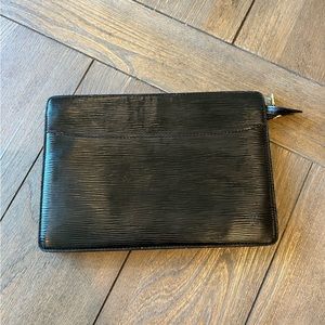 Louis Vuitton Black Epi Leather Zippered Wallet